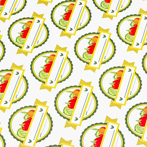 Наклейки на банки "Домашня консервація Овочі" 70х50мм, 35 ​​шт., Kitchette 86376 - фото 4