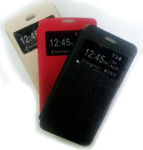 Чохол Huawei Y5C чорний шкіра силікон - фото 2