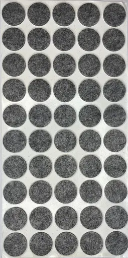 Войлочная самоклеящаяся накладка 25 мм Х 50шт для мебели от скрежета ножек по полу (1165-02)