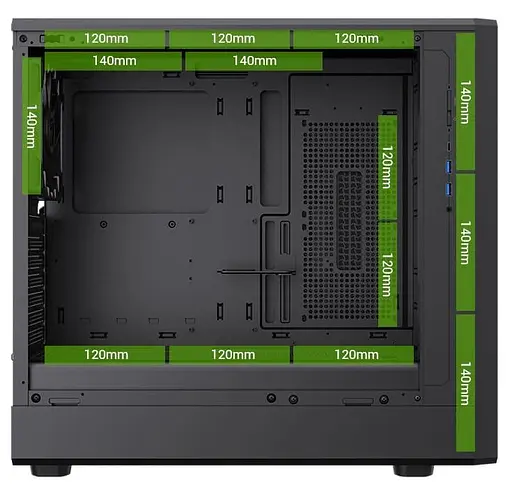 Корпус GameMax CLAW 460 WB (9101-1200R0009) - фото 12