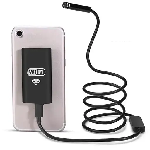 Эндоскоп для смартфона Kerui YPC99-1 метр wifi беспроводной, мягкий кабель 8 мм диаметр - фото 2