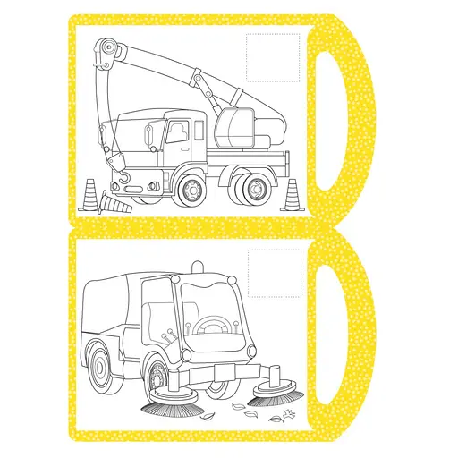 Детская раскраска "Техника" Апельсин РМ-68-06, 16 наклеек - фото 2
