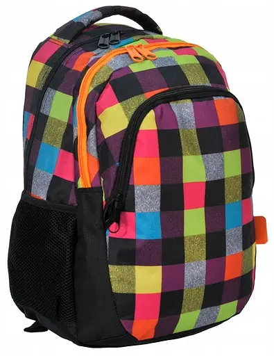 Городской рюкзак в клетку 23L PASO 30x45x20 см sum0024120 - фото 1