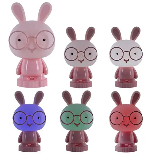 Світильник-нічник Kite LED з акумулятором Bunny рожевий (K24-490-1-2) - фото 3