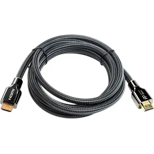 Кабель PowerPlant Ultra HD 8K HDMI 2.1 1m Black (CA912186) [84525] - фото 2