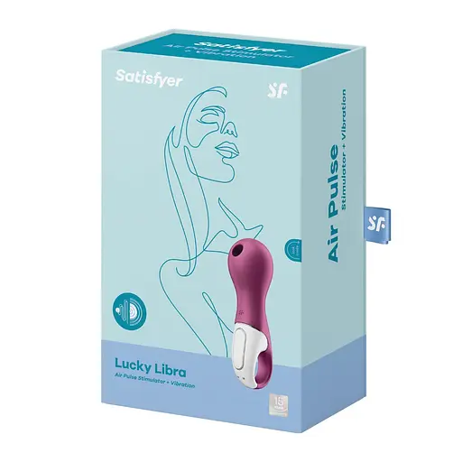 Вакуумний кліторальний стимулятор з вібрацією Satisfyer Lucky Libra бузковий - фото 5