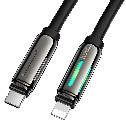 Дата кабель Hoco U136 Prize Type-C to Lightning 27W (1.2m) Black - фото 2