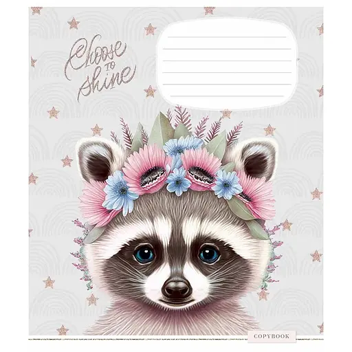 Зошит учнівський "Shiny friends" 012-3244L-5 в лінію, 12 аркушів