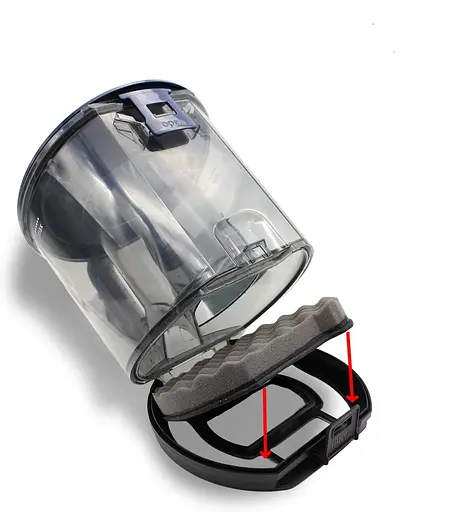 Комплект фільтрів (Hepa + поролон) для пилососу Bosch Serie 6 BGC41*, BGS41* 12027209 (12046783) + BBZ154HF - фото 5