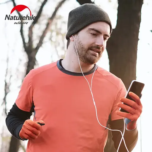 Перчатки нескользкие трикотажные Naturehike NH21FS035 М серые - фото 3