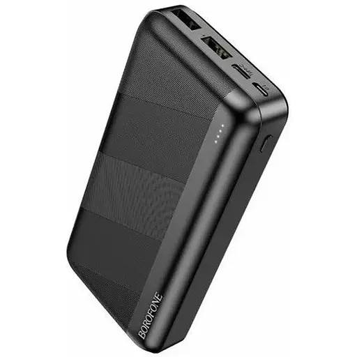 Портативний зарядний пристрій для телефону Power bank Borofone BJ27A Pindar 10.5W 20000 mAh Чорний - фото 1