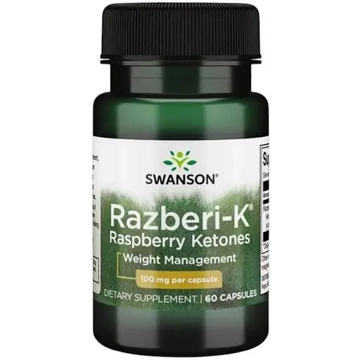 Жироспалювач Swanson Razberi-K Raspberry Ketones 100 мг 60 капсул (1086-100-30-3717091-20)