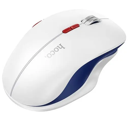 Комп'ютерна миша Hoco GM40 Dixon RGB dual-mode wireless mouse(rechargeable version) Білий - фото 1