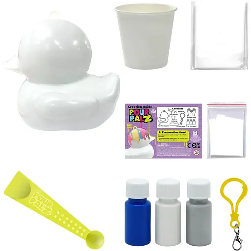 Набор для творчества ToyMonster Флюид Арт Брелок Утенок в ассортименте (GS-G26262) - фото 4