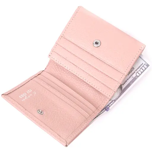 Жіночий шкіряний гаманець з монетницею 10.5х10х2 см KARYA 10.5х10х2 см acs0024290 - фото 4