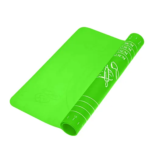 Килимок силіконовий для розкочування тіста, випічки та заморожування напівфабрикатів 25х35 см, A-Plus Салатовий 83589 - фото 9