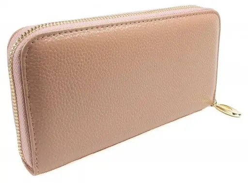 Кожаный женский кошелек пудровый Firenze 19.5х10х2.5 см acs0032212 - фото 3