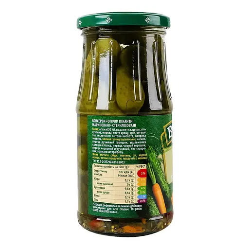 Огурцы Вереск маринованные пикантные 435 г - фото 2