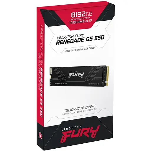 Накопитель SSD Kingston m.2 NVMe 8TB FURY Renegade PCIe 5.0 (SFYR2D/8T1) - фото 3