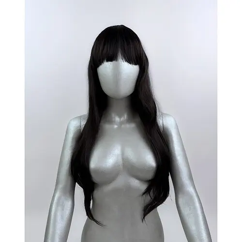 Парик темно - коричневый матовый - фото 1