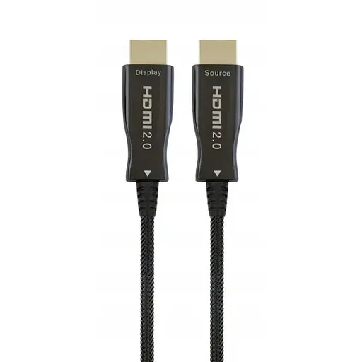 Кабель Cablexpert HDMI - HDMI V 2.0 (M/M), з позолоченими контактами, 15 м, чорний (CCBP-HDMI-AOC-15M)