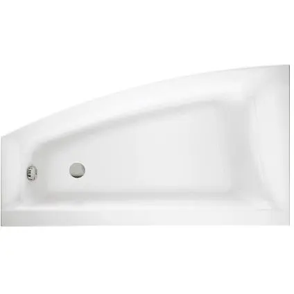 Ванная асимметричная Cersant Vrgo Max 160 левая S301-133 - фото 1