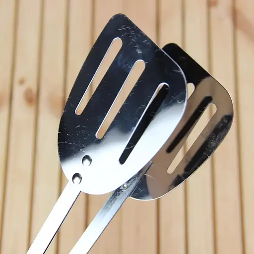 Щипці лопатка кулінарні для сервірування та барбекю з нержавіючої сталі 23 см, Kitchen Master 85846 - фото 3