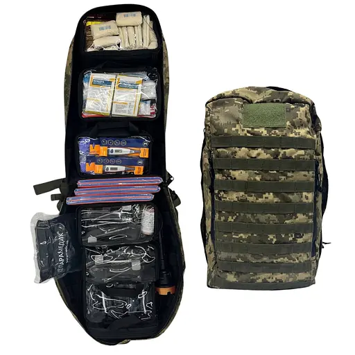 Аптечный набор (тактический рюкзак) военного медика с турникетами SAM XT - фото 1