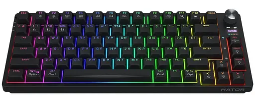 Клавіатура HATOR Icefall PRO Wireless Black (HTK450UA) Б/в - фото 1