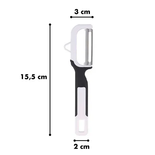 Набор ножей-экономок для чистки овощей 2 шт. в наборе Голубой 84664 - фото 5