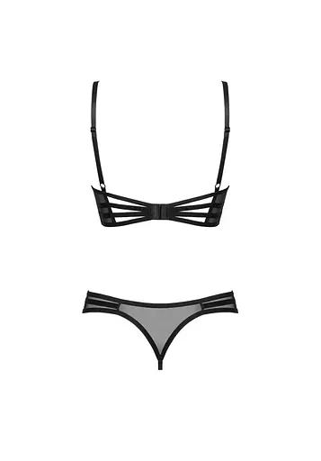 Комплект эротического белья Obsessive Roxelia XS/S черный - фото 6