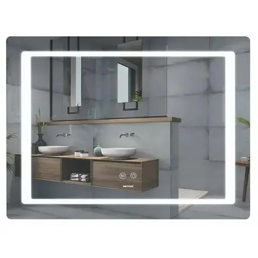 Дзеркало Mixxus STYLE MR13-70x50-REVERSE з LED Touch, Anti-fog, димером, регулюванням яскравості (MI6665) - фото 1