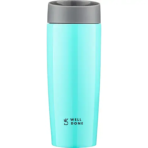 Термокружка Well Done бірюзова 380 мл (WD-7053T) - фото 1
