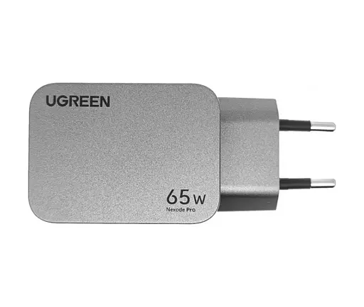 Зарядний пристрій адаптер живлення Ugreen X755 Nexode Pro 65 W 3 порти (25871) сірий - фото 2