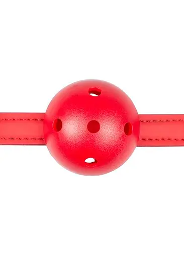 Кляп Easy Toys Ball Gag Plastic Gag With Air Holes 4.5 см червоний - фото 2