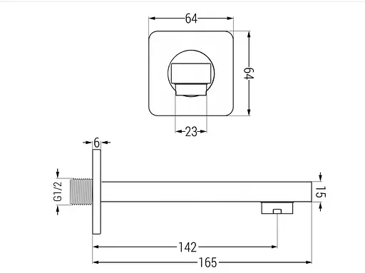 Термостат для ванны Rea Brito хром + BOX скрытого монтажа REA-P0801KPL-W Хром - фото 5