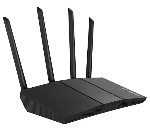 Роутер Asus RT-AX57, Black, WiFi 6 (2.4GHz до 574 MB/s / 5GHz до 2402 MB/s), 4xGLan, 1xGWan, 4 дводіапазонні антени - фото 3