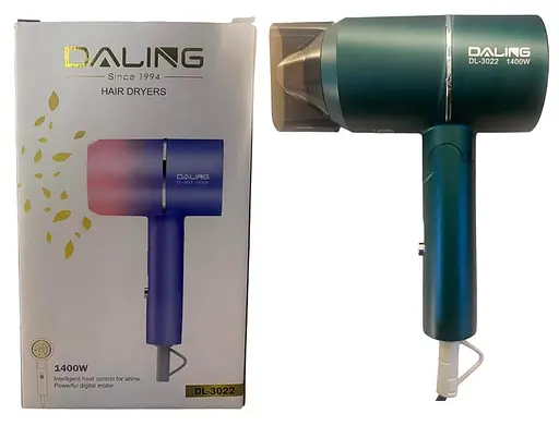 Фен для сушіння волосся Daling DL-3022 складний легкий дорожний 1400 Вт - фото 3