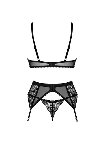 Комплект білизни Obsessive Chemeris M/L чорний - фото 6