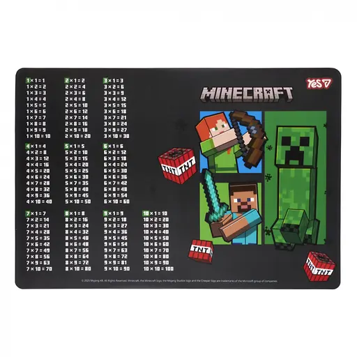 Підкладка пластикова для столу Yes Minecraft TNT табл. множ. (492362)