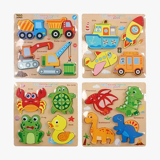 Вкладыши деревянные, 18x18 см, C73294 (в ассортименте) - фото 5