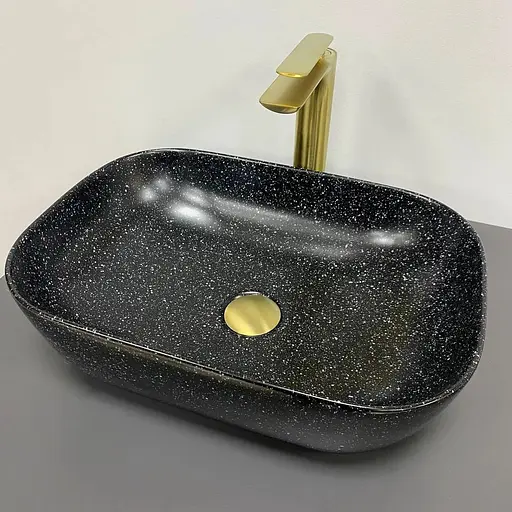 Умивальник VBI Ravenna space black matt накладний VBI-011221, Чорний матовий - фото 1