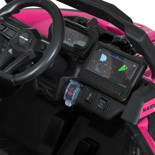 Электромобиль детский M 5099EBLR-8-2 24V 4×200W пульт 2 4G музыка Bluetooth розово-черный - фото 6