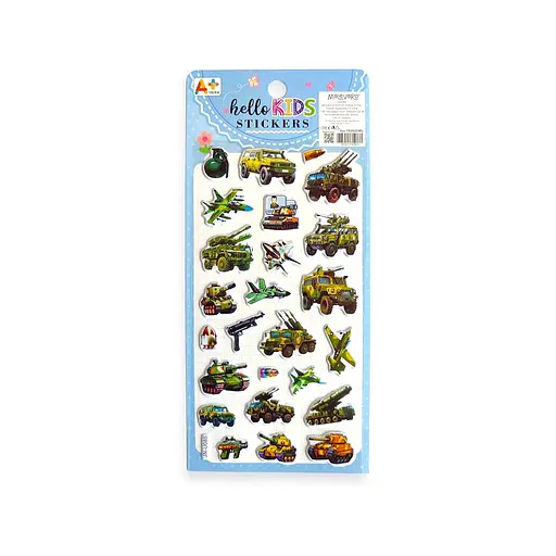 Наліпки дитячі 6 дизайнів 12 шт. (762800ML) - фото 7