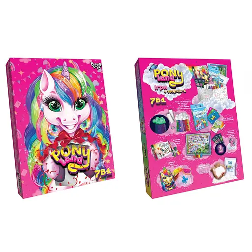 Дитячий набір креативної творчості "Pony Land" PL-01-01U, 7 в 1 - фото 2