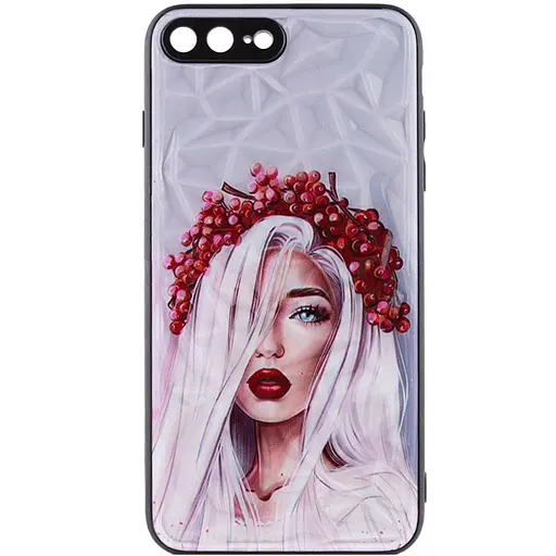 Чехол TPU+PC Prisma Ladies для Apple iPhone 7 plus/8 plus 5.5 Ukrainian Girl - фото 2
