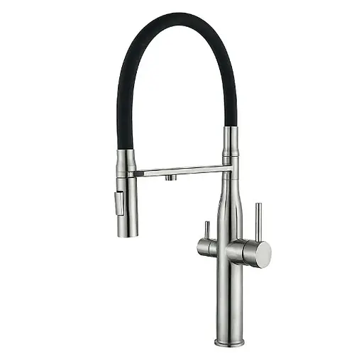 Змішувач для кухні Mixxus на дві води VTM-021 Refl.Black SUS304 (MI6087) - фото 1