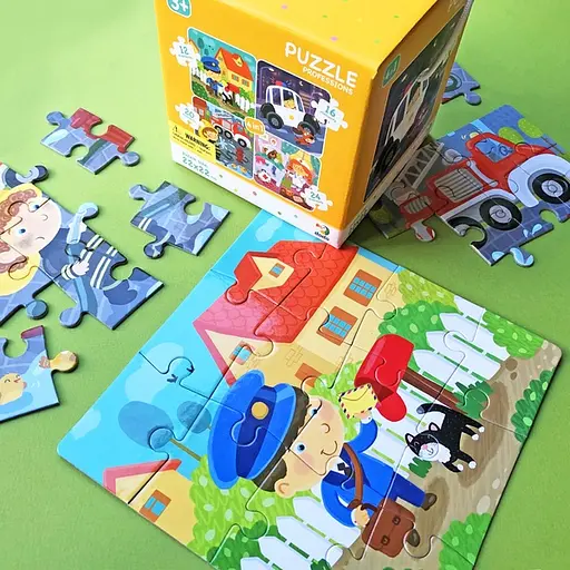 Пазл Dodo Професії 4 в 1 (300131) - фото 2