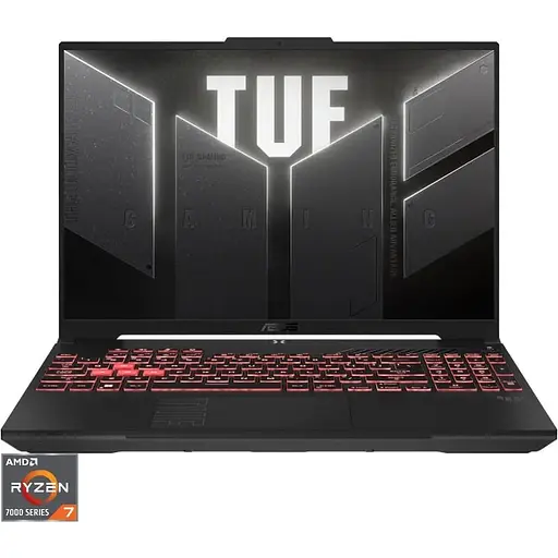 Ноутбук ASUS Ігровий 16'' TUF A16 FA607NUG, FHD+ 144Hz, процесором AMD Ryzen™ 7 7445HS (16M Cache, up to 4.7 GHz), 32GB DDR5, 512GB SSD, GeForce RTX 405
