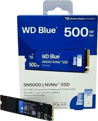SSD накопитель внутренний WD Blue SN5000 500 GB (WDS500G4B0E) - фото 4
